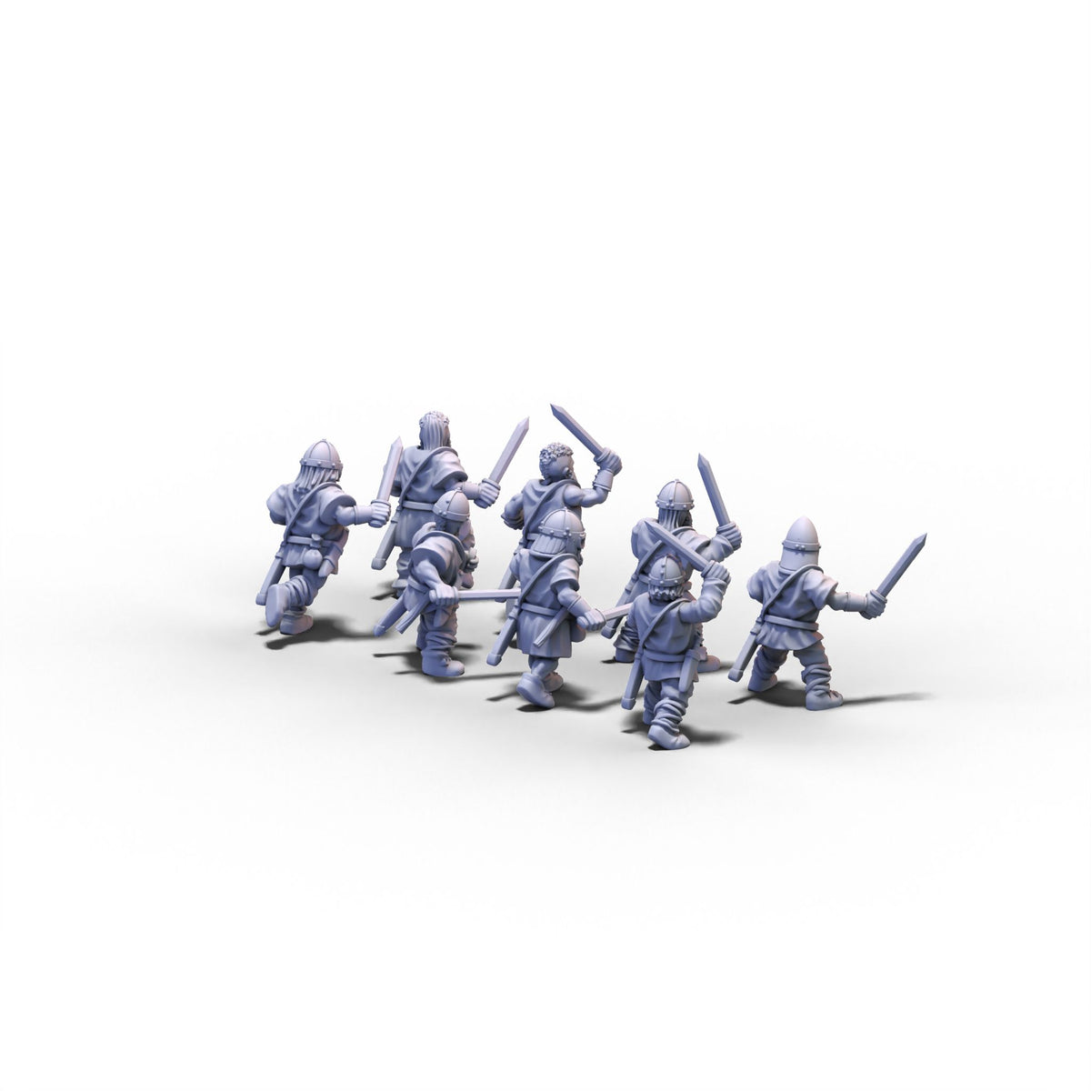 Vikings | Unarmored Warriors | 15mm/28mm miniatures