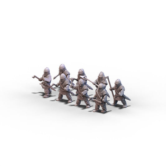 Vikings | Warriors with Axes | 15mm/28mm miniatures