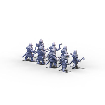 Vikings | Warriors with Axes | 15mm/28mm miniatures