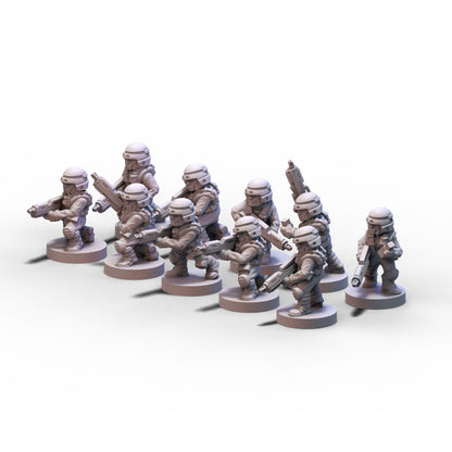 Voidship Troopers | Federal Infantry Squad 1 | 6mm
