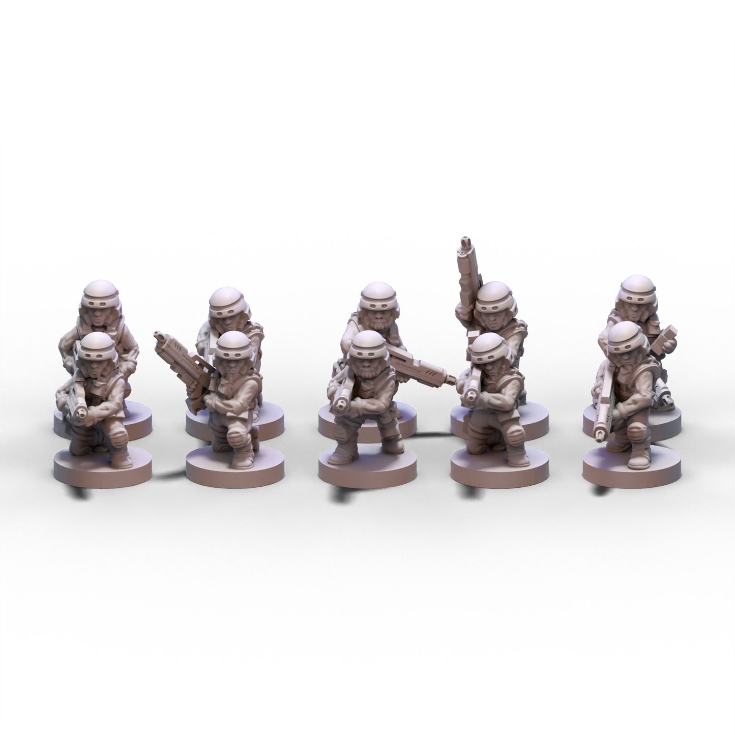 Voidship Troopers | Federal Infantry Squad 1 | 6mm