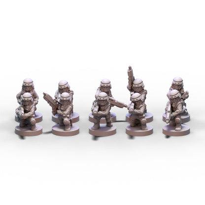 Voidship Troopers | Federal Infantry Squad 1 | 6mm