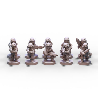 Voidship Troopers | Federal Infantry Squad 2 | 6mm