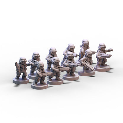 Voidship Troopers | Federal Infantry Squad 3 | 6mm