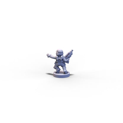Voidship Troopers | Federal Infantry Lieutenant Radec | 6mm