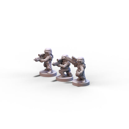 Voidship Troopers | Federal Infantry Marksmen | 6mm