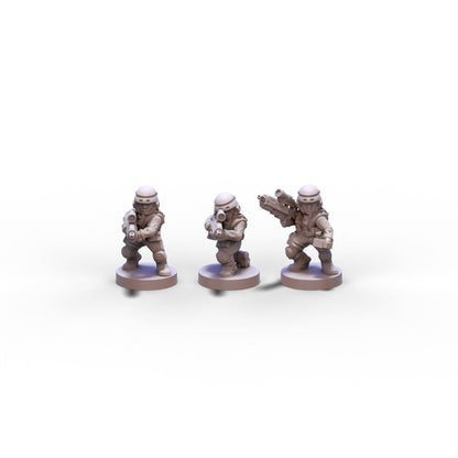Voidship Troopers | Federal Infantry Marksmen | 6mm