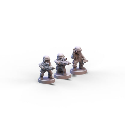 Voidship Troopers | Federal Infantry Marksmen | 6mm