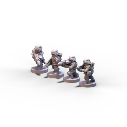 Voidship Troopers | Federal Infantry Nuke Team | 6mm