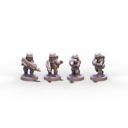 Voidship Troopers | Federal Infantry Nuke Team | 6mm