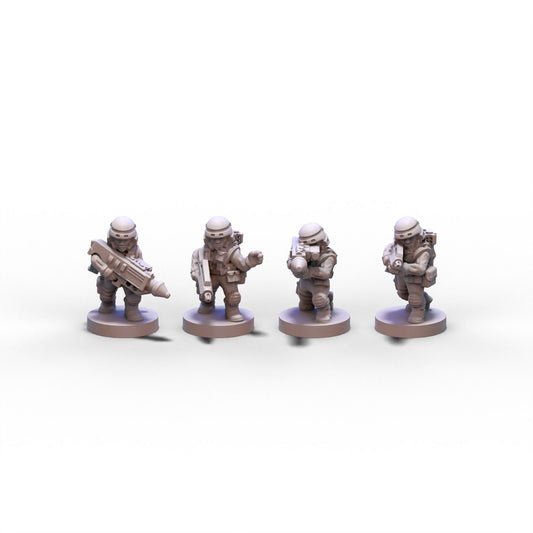 Voidship Troopers | Federal Infantry Nuke Team | 6mm
