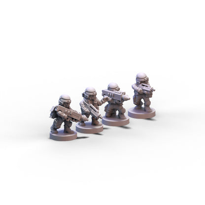 Voidship Troopers | Federal Infantry Nuke Team | 6mm