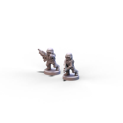 Voidship Troopers | Federal Infantry Officers | 6mm