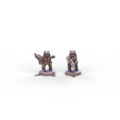 Voidship Troopers | Federal Infantry Officers | 6mm