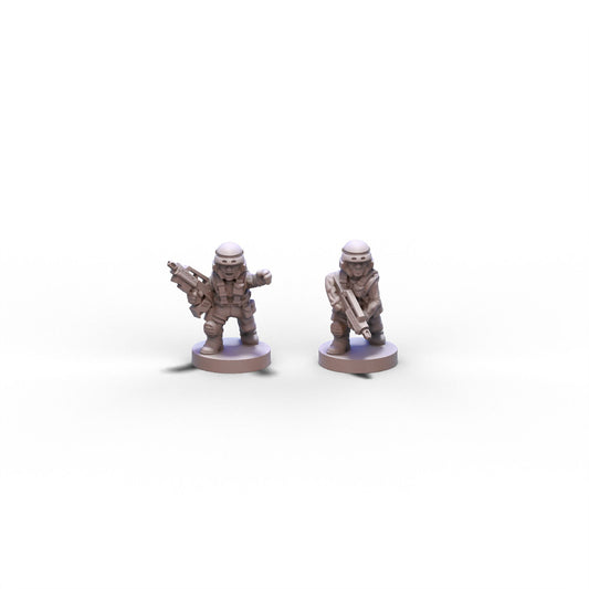Voidship Troopers | Federal Infantry Officers | 6mm