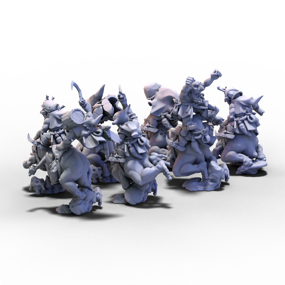 Goblin Fastieth Rider Mini Goblin Tribes | Swamp Goblin Frog Riders | 28mm or 32mm miniatures for ...