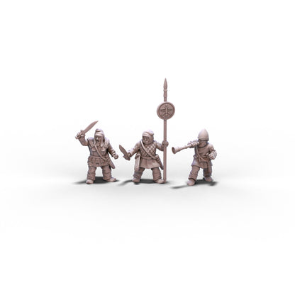 Persia | Persian Infantry Command Group 1 | 15mm/28mm miniatures