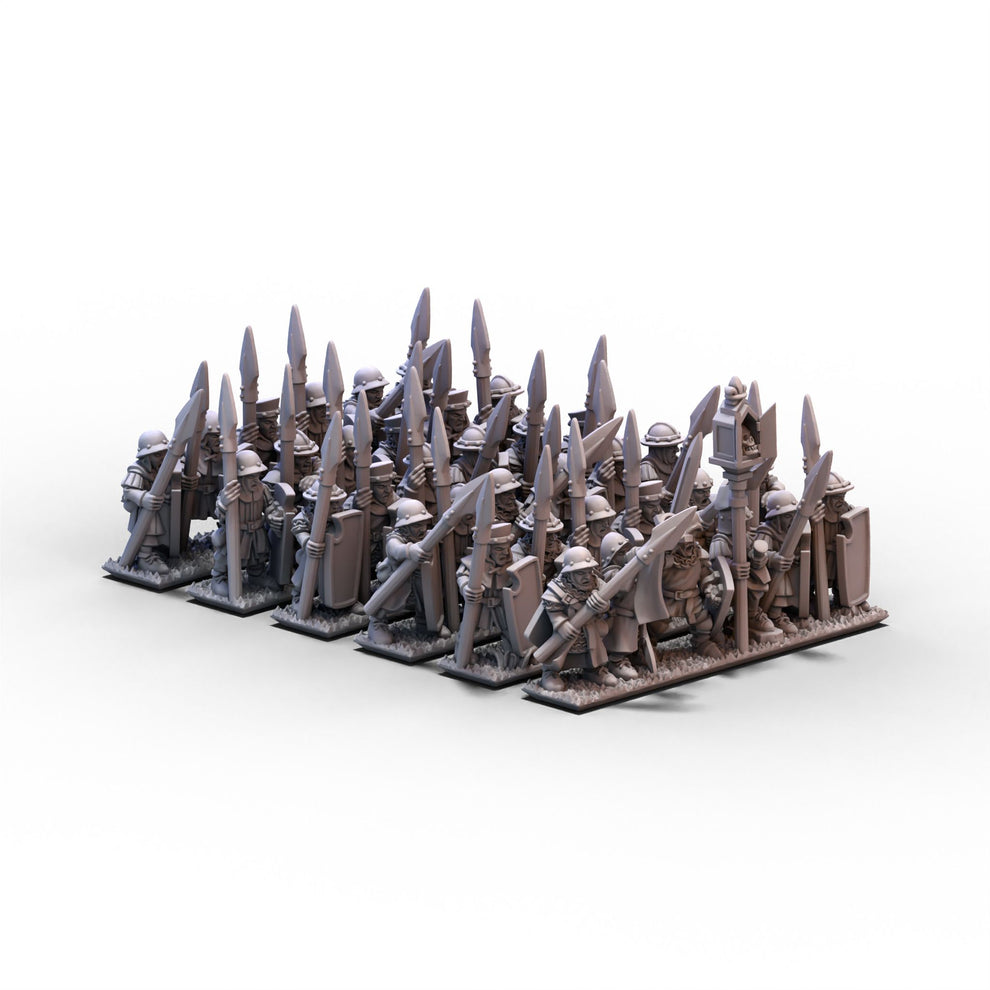 Chivalric Knights | Retainers Unit 2 | 10mm or 15mm miniatures for ...