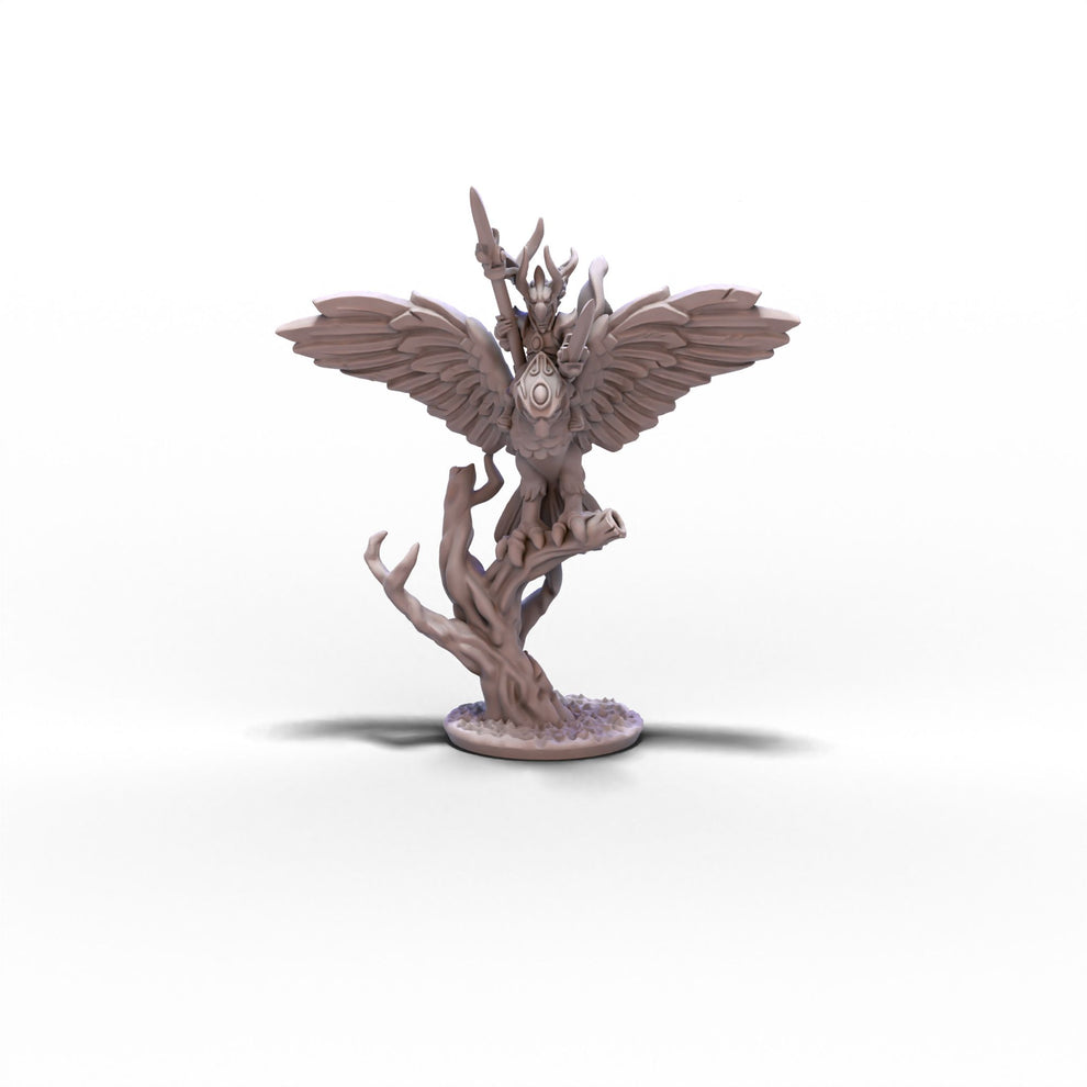 Hawk Rider Tabletop Wood Elves | Hawk Rider Hero | 10mm or 15mm miniatures for Warmaster ...