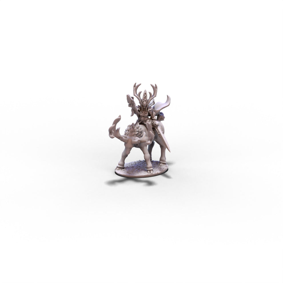 Wood Elves | Stag Rider Hero | 10mm or 15mm miniatures for Warmaster ...