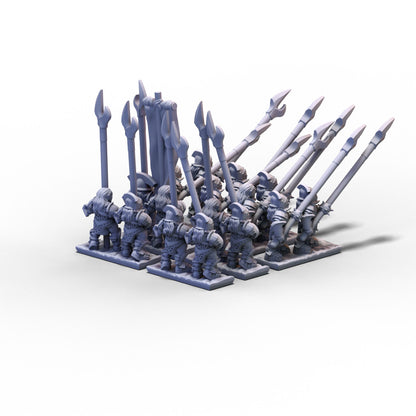 White Hand | Khoru-Kai Pikemen (2 Stands) Unit 2 | 10mm/15mm