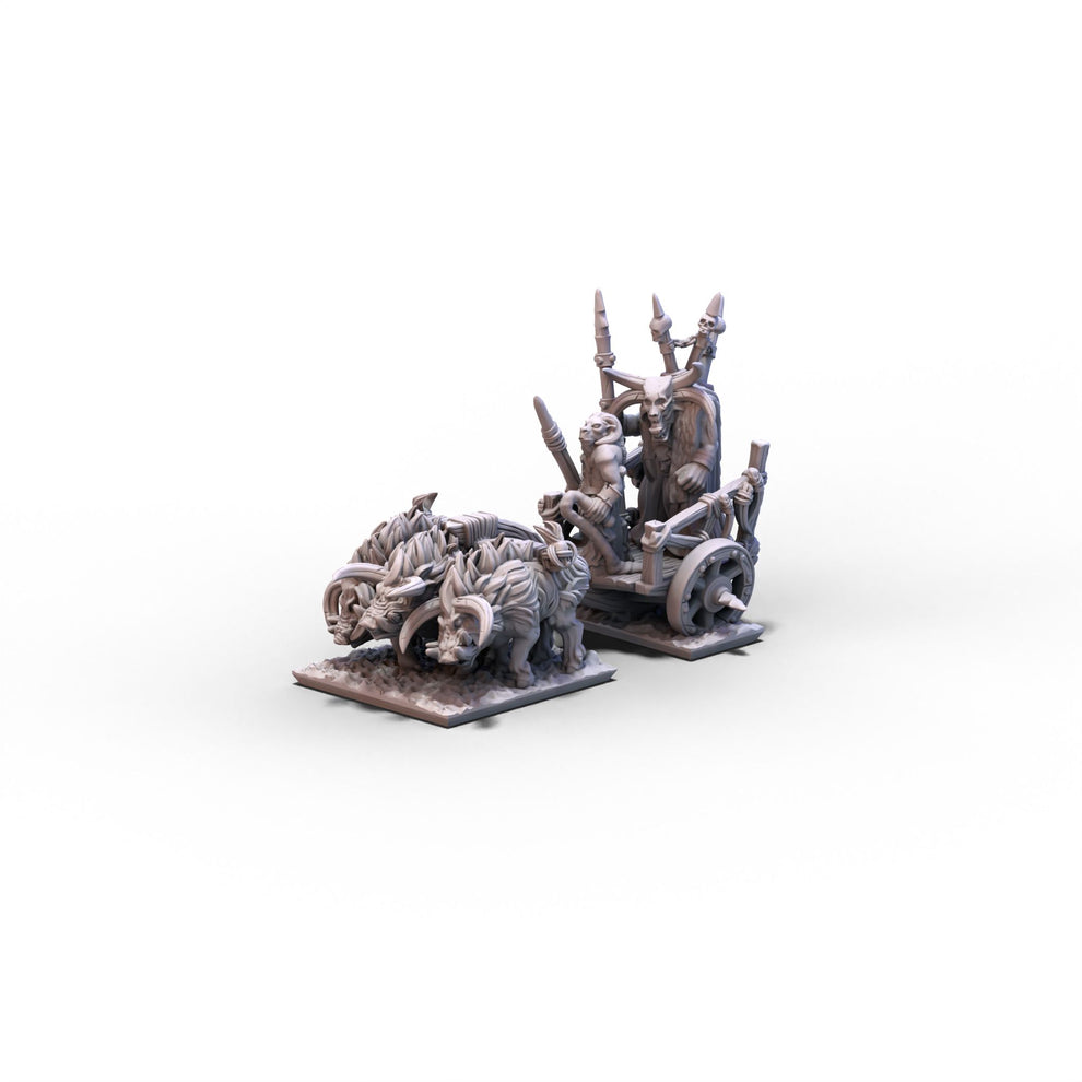 Beastmen | Tuskgor Chariots Leader 2 | 10mm or 15mm miniatures for ...