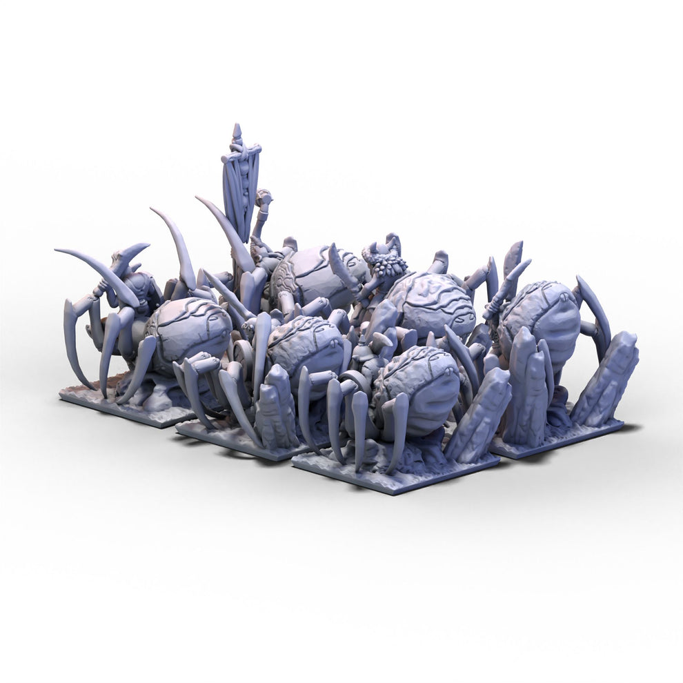 Orcs and Goblins | Goblin Spider Riders Unit | 10mm or 15mm miniatures ...