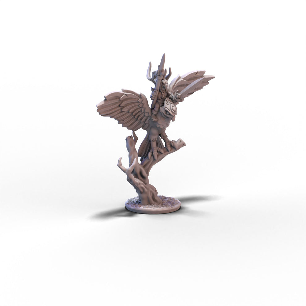 Hawk Rider Tabletop Wood Elves | Hawk Rider Hero | 10mm or 15mm miniatures for Warmaster ...
