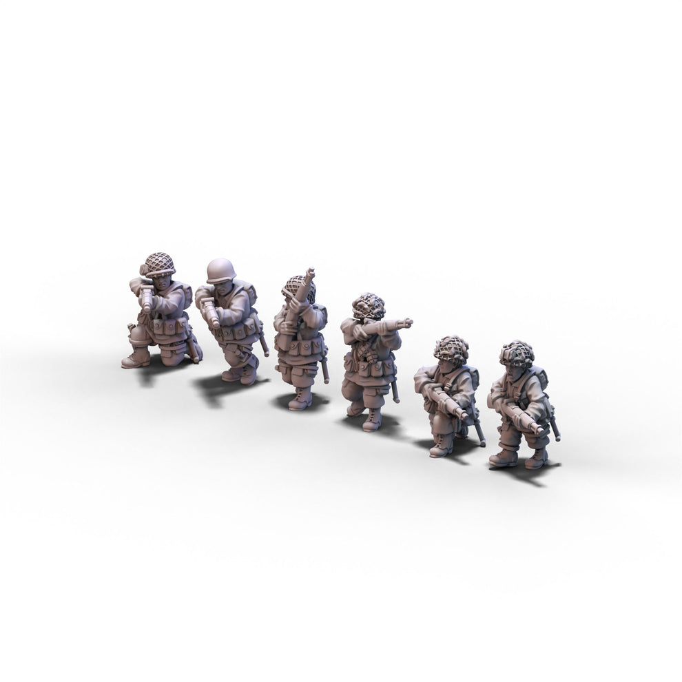 USA | Airborne Riflemen Squad 2 | 15mm or 28mm miniatures for Flames of ...