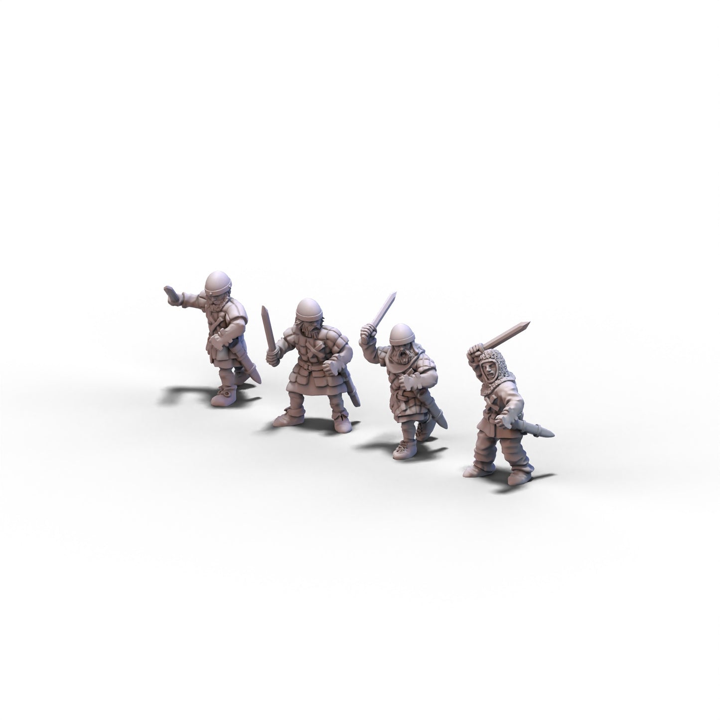 Scotland | Scot Warriors with Swords | 15mm/28mm miniatures