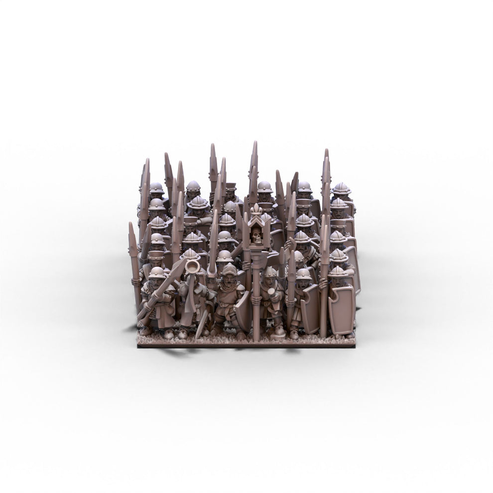 Chivalric Knights | Retainers Unit 2 | 10mm or 15mm miniatures for ...