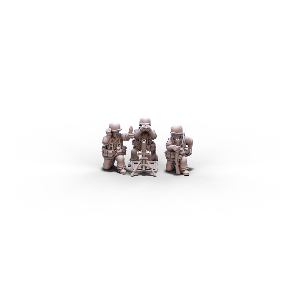 Mortar Ffe USA | M1 Medium Mortar | 15mm or 28mm miniatures for Flames of War ...